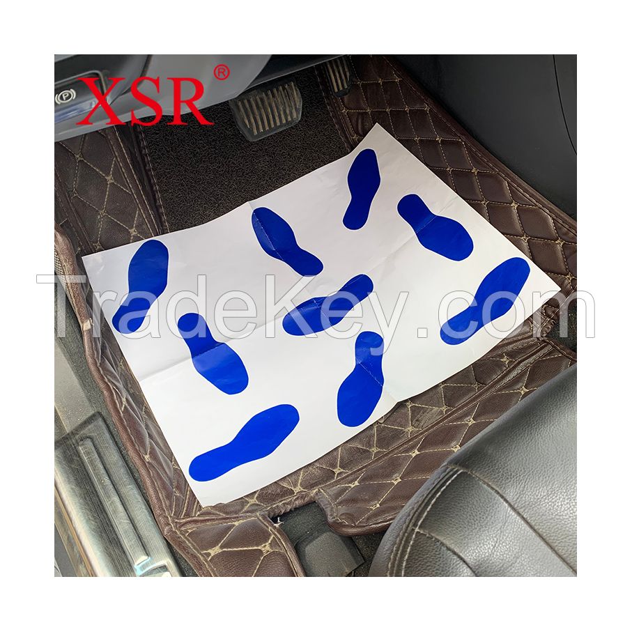 Disposable paper custom logo high quality car foot floor mat