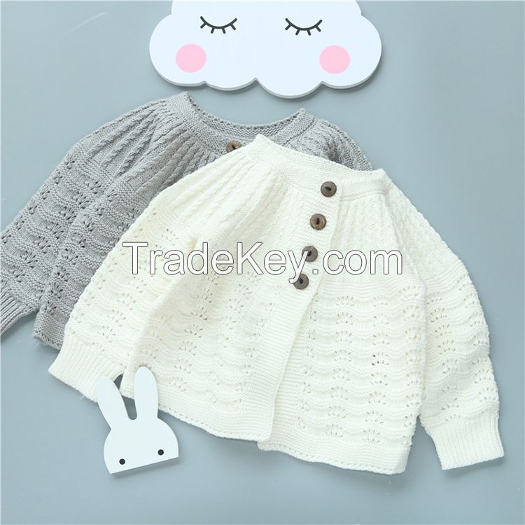 Cotton Baby Sweater Wholesale Infant Clothes Baby Coat Sweater Winter Kids Warm