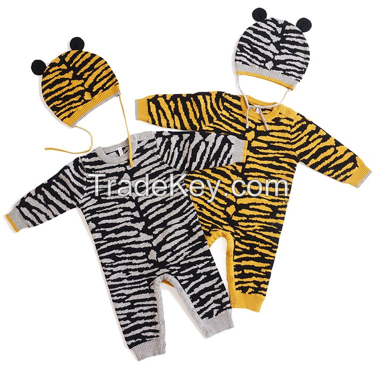 New born 100% cotton warm baby clothes suit baby jumpsuit baby animal