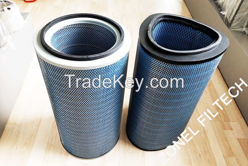 Cartridge Dust Collectors and Replacement Dust Filter Cartridges, Spunbonded Filter Cloth