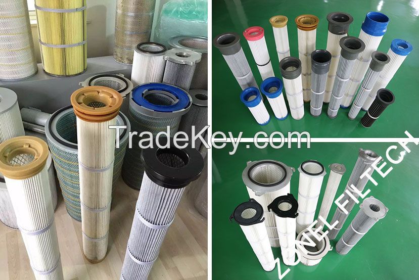 Cartridge Dust Collectors and Replacement Dust Filter Cartridges, Spunbonded Filter Cloth