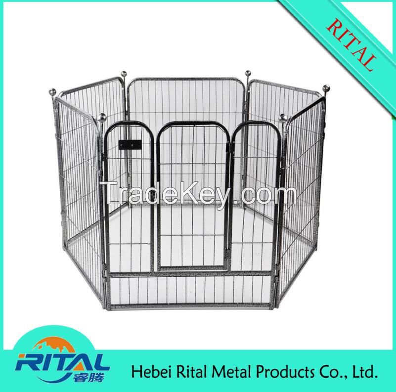 Metal Dog Puppy Rabbit Animal Playpen Run Cage 8 Sided Enclosure Training Pen