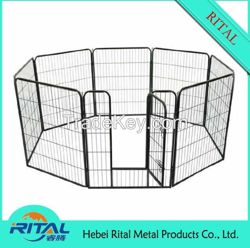 Metal Dog Puppy Rabbit Animal Playpen Run Cage 8 Sided Enclosure Training Pen