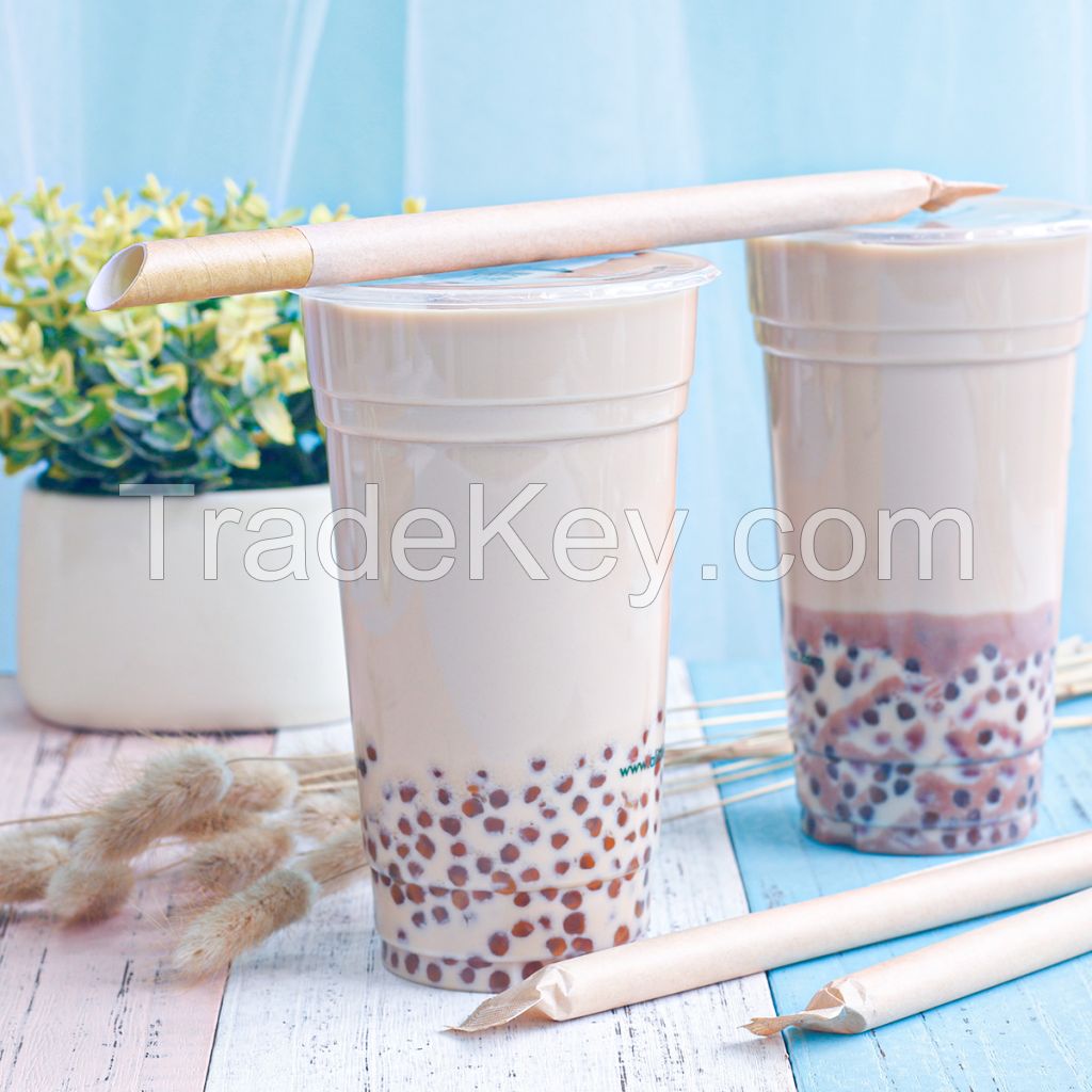 BUBBLE TEA/BOBA paper straws for party supplies free sample