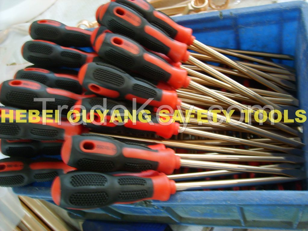 Non-Sparking Tools Screwdriver Slotted 8*150mm ATEX Copper Beryllium 