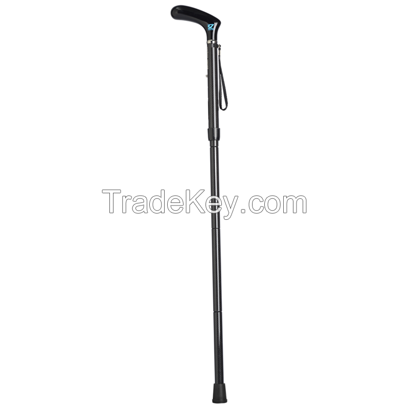 carbon fiber 5piece folding and telescopice walking cane