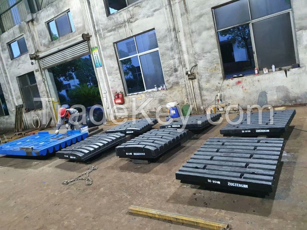 High quality swing&amp;fexed jaw plate for jaw crusher