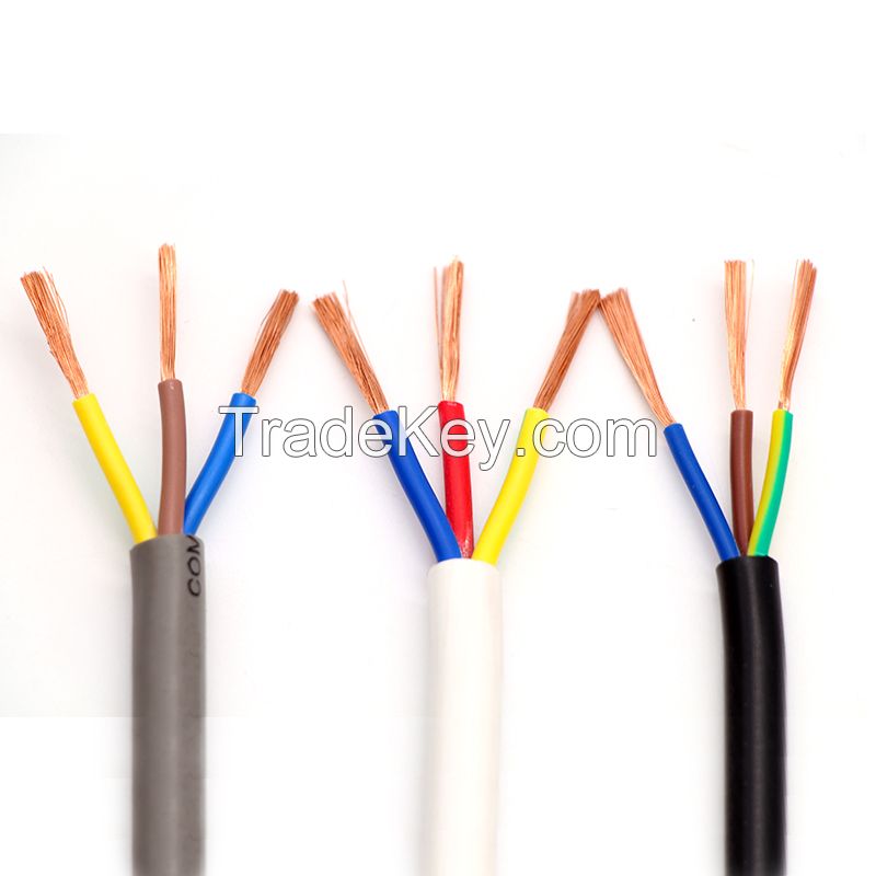 multicore low voltage stranded copper pvc insulated electrical power cable wires for house building