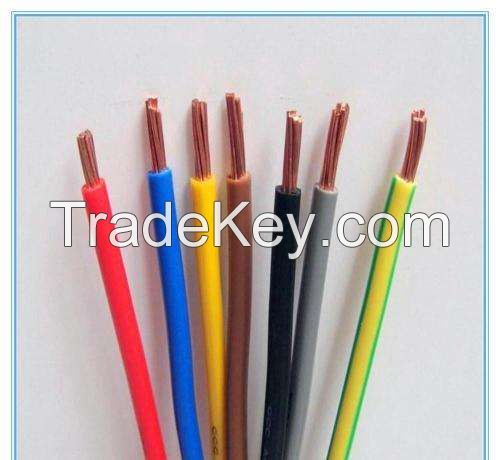 60227 iec1mm 1.5mm 2.5mm 4mm 6 mm pvc insulation flexible house earthing electrical wire cable