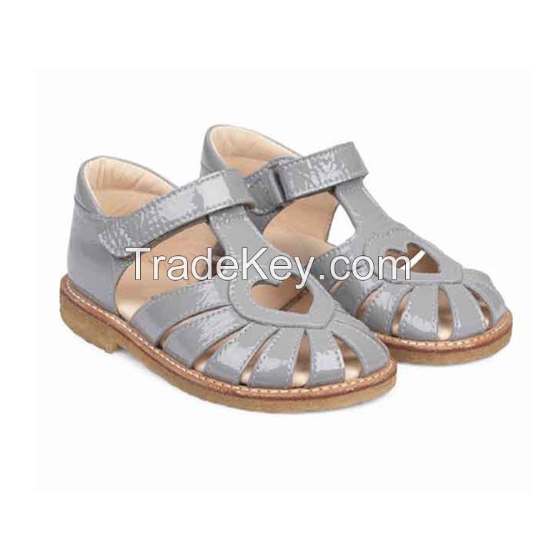 Fashion Soft Summer Sandals for Girls Boys Real Leather Non-slip Outsole