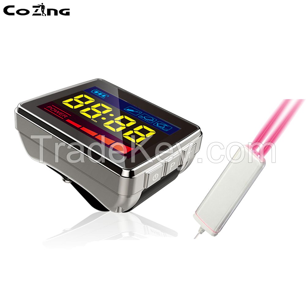 Four Color 650 nm Medial Cold Laser Theray Watch COZING-WS11D