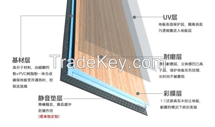 PVC Floor/SPC Floor/SPC Lock Floor; Hotel and apartment renovation; Wear-resistant; flame retardant; thickening; 4mm floor