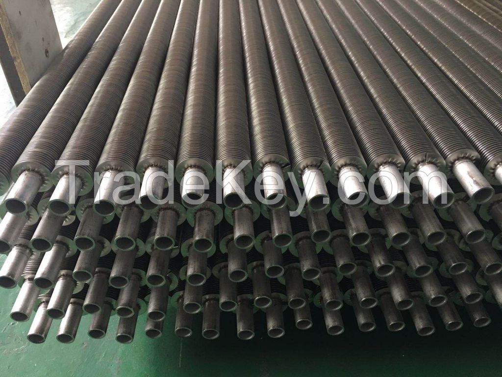 Laser welded finned tubes