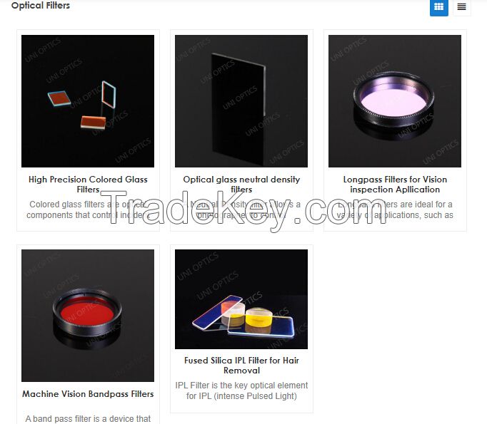 Optical Glass Longpass Filters for Vision Inspection