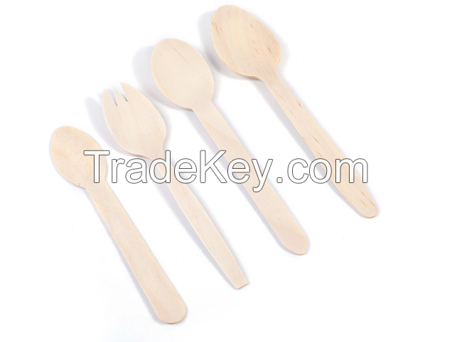 Brich/Poplar/Beech Wooden Knife, Wooden Spoon, Wooden Fork