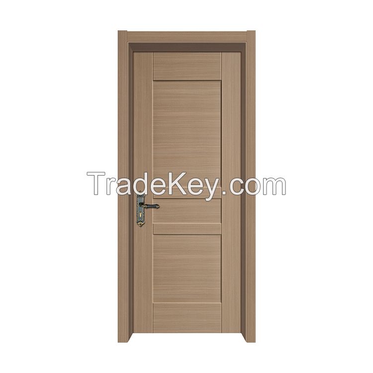 Modern Bedroom Melamine MDF Interior Wooden Door with Frame