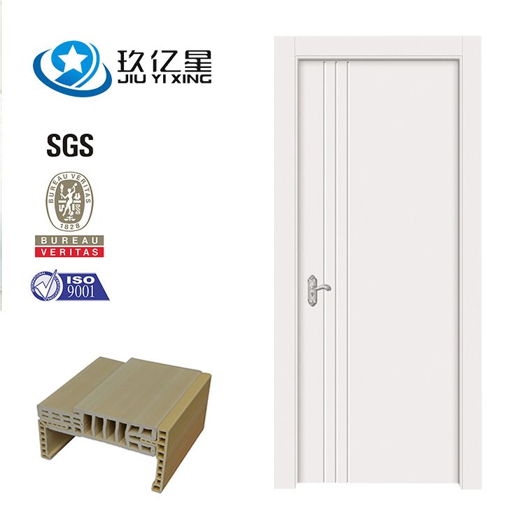 WPC door factory wholesale with waterproof and anti pest wpc painting