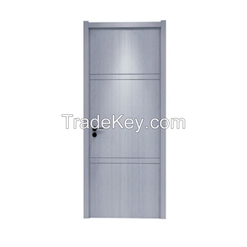 Moistureproof Interior Bedroom  PVC Door Skin WPC Door 