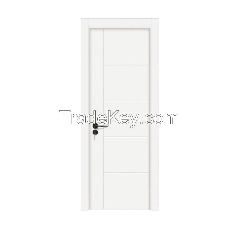 No Formaldehyde Residential PVC Film WPC Interior Door 