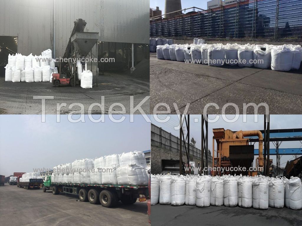 China Factory Low Sulphur Semi Coke / Gas Coke 6mm-18mm 