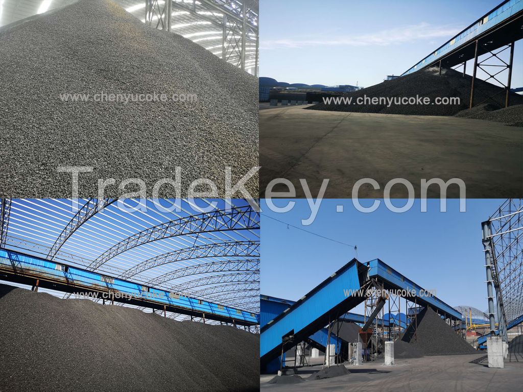 Low Ash Sulphur High Carbon Semi Coke / Gas Coke / Lam Coke 6mm-18mm