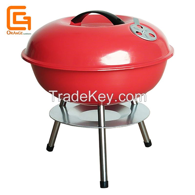 Mini Kettle Grill Outdoor Free Standing Round Grills 