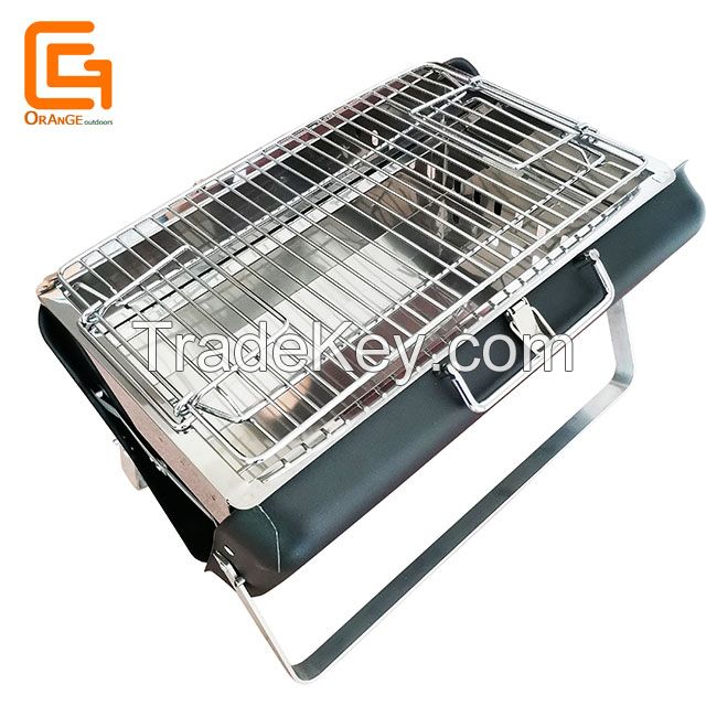 Outdoor Mini Portable Charcoal BBQ Grills w/ Free Assemble and Foldable