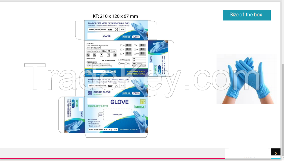 DC HOLDINGS Nitrile Gloves, High Quality, Made in Korea