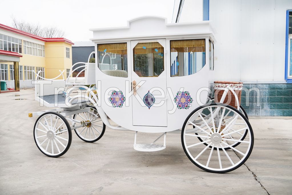 Wedding double-row horse drawn carriage on sale