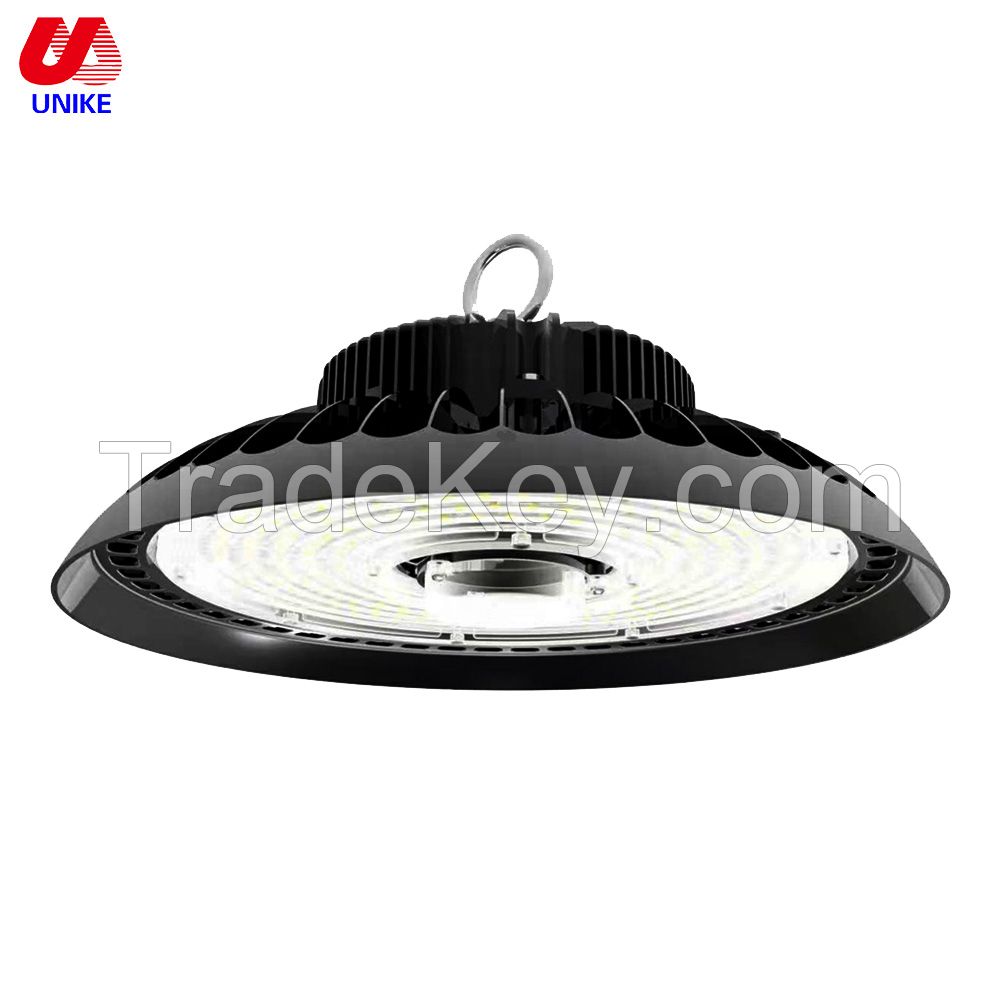 Industrial dimmable smart function led high bay light 100w 150w 200w ufo warehouse workshop garage lighting