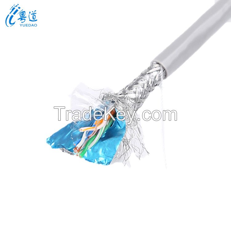 cat 6 cable pass test pure copper 24awg 2pr 4pr 305m 1000ft 0.56 ftp cat6 indoor cable 