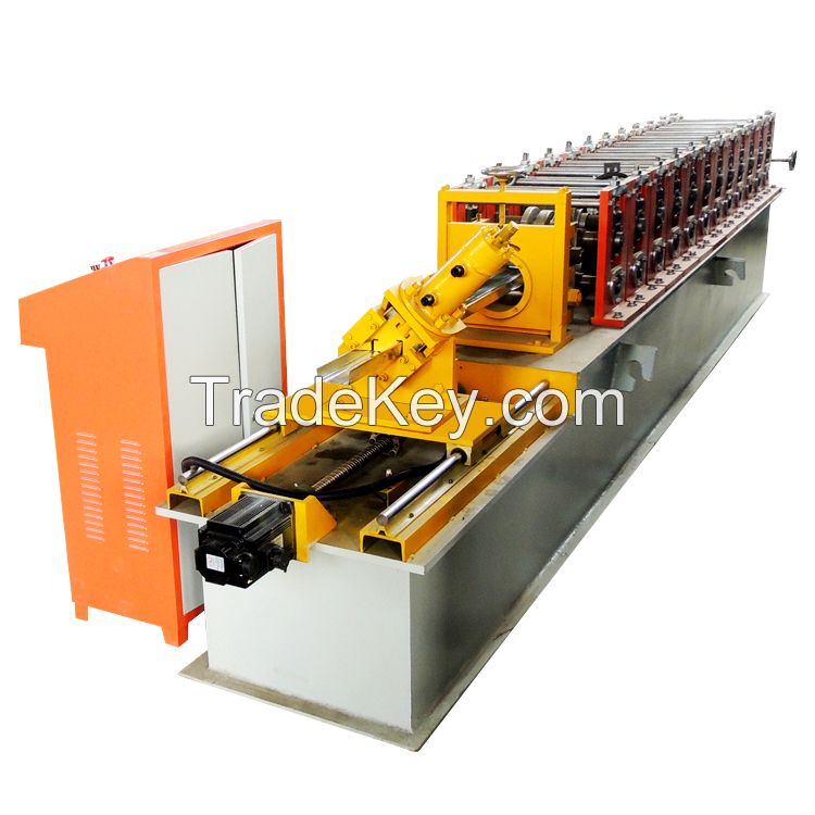 Cold Light Keel Roof Panel Metal Steel Roll Forming Machine With Servo 