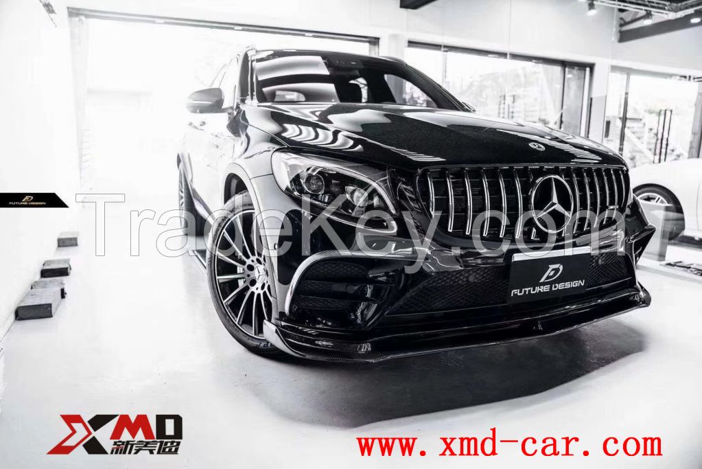 Benz GLC Carbon Fiber Front Lip Bumper Air Knife