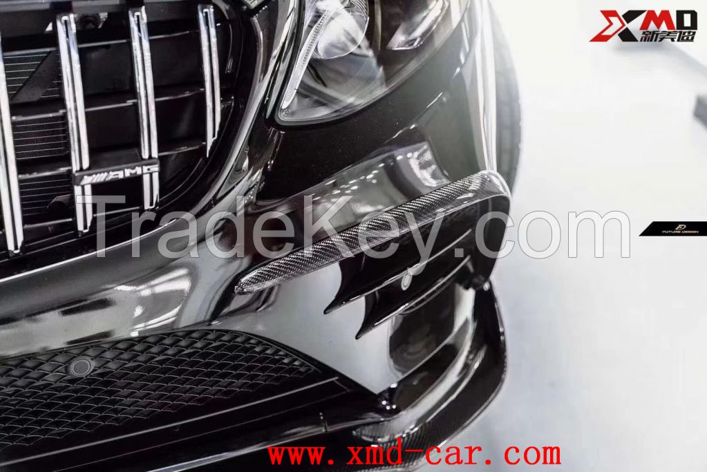 Benz GLC Carbon Fiber Front Lip Bumper Air Knife