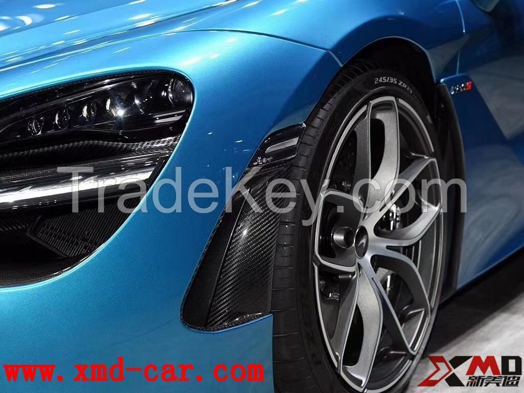 Dry Carbon Fiber Front Bumper Tuyere For McLaren 720S