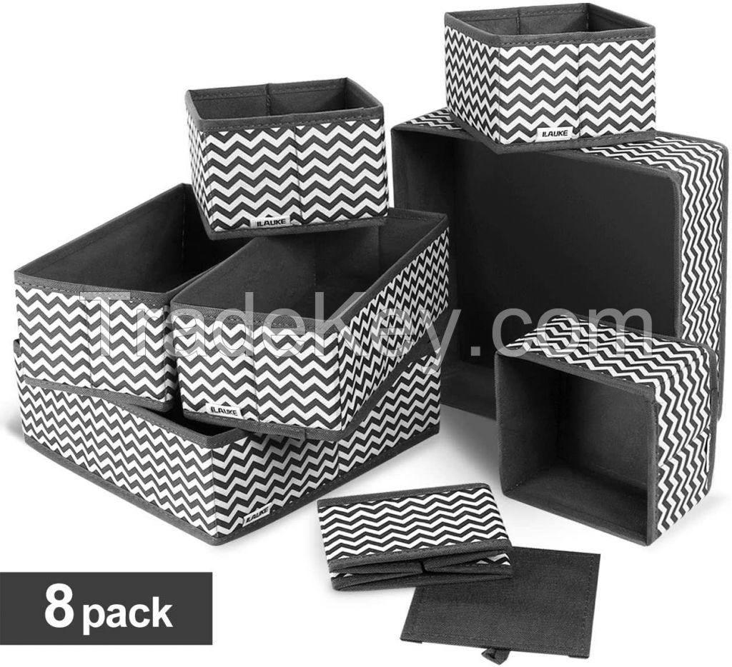 drawer storage box set of 8