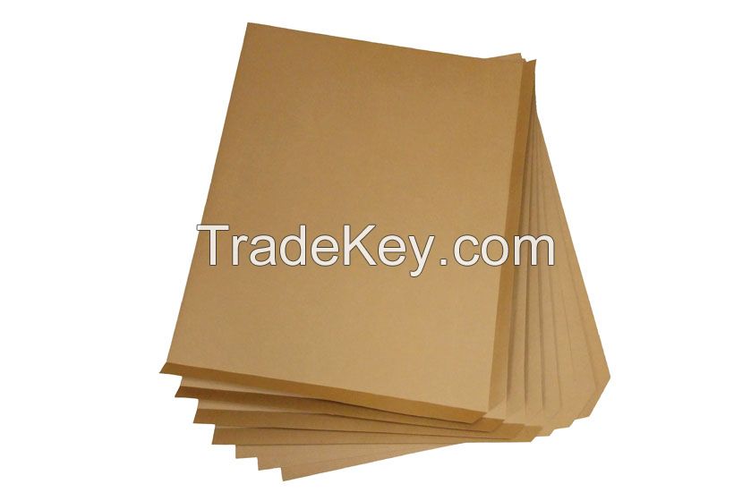 1200*1000*0.9mm Certificated Brown Solid Craft Paper Cost Saving Damage Anti Paper Slip Sheet 