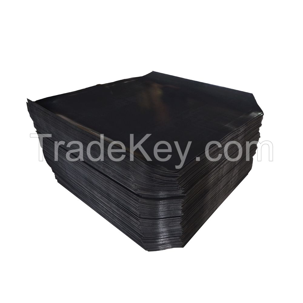 Cost Saving Cement Plant Using 3000kgs Lading Capacity Black Color Plastic Pallet Slip Sheet