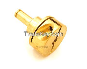 CUSTOM NON-STANDARD CNC MACHINING PART ALUMINUM METAL GOLD PLATING