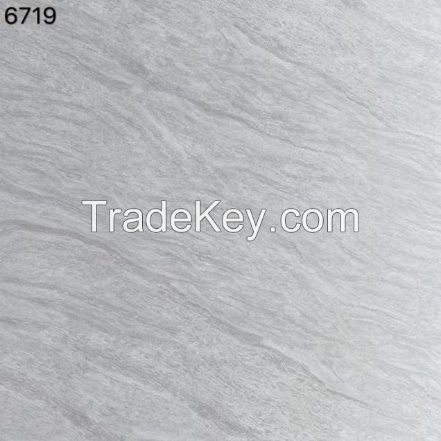 White Marble Glossy Glazed Ceramics 600x600 Porcelain Polished Floor Tiles