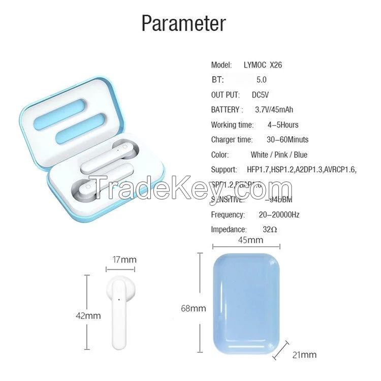 OEM TWS Sports Bluetooth Earbuds with Touch Sensor