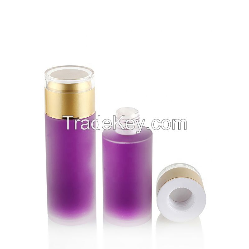 Fashionable Packaging Cosmetic Empty Round Bottle Set