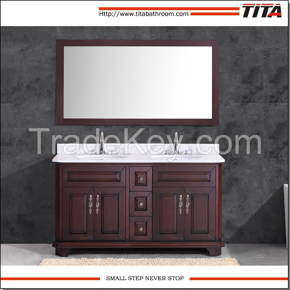 Antique Solid Wood Bathroom Vanity