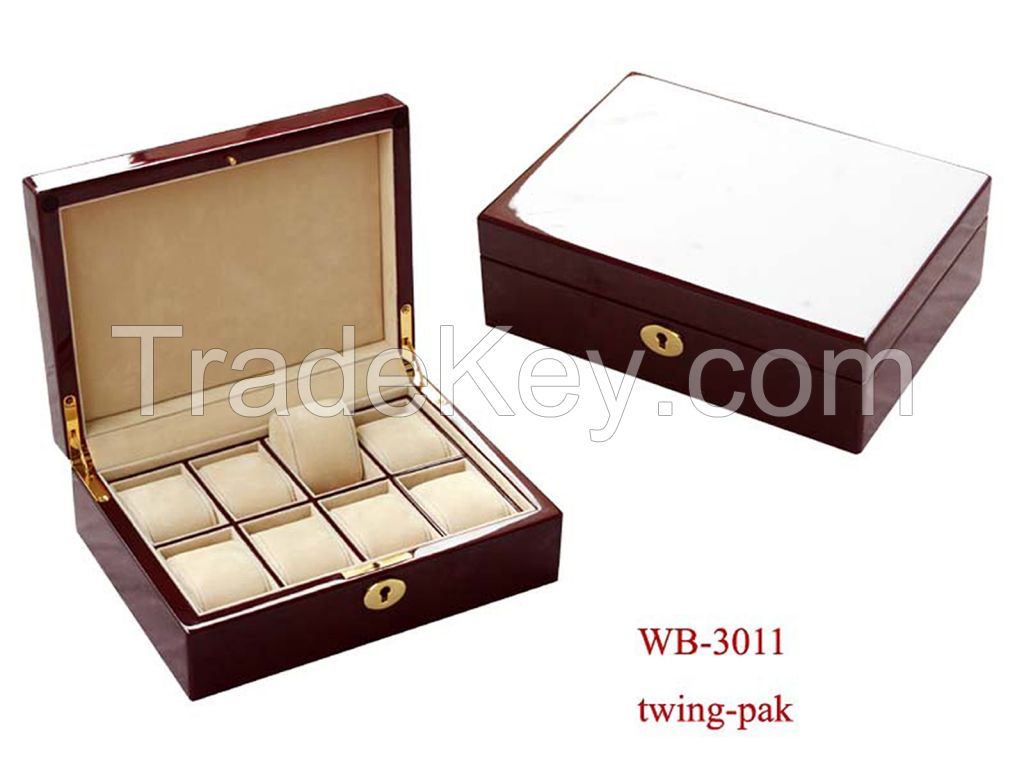 Luxury black watch box