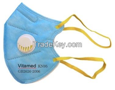 KN95 with Valve Protective Mask Folded Shape