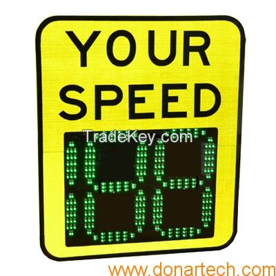 Radar speed sign