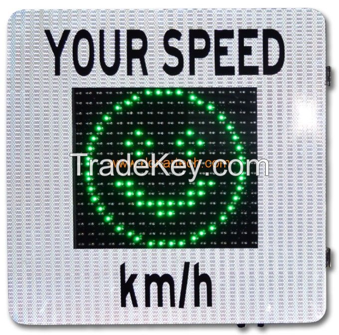 Radar speed sign