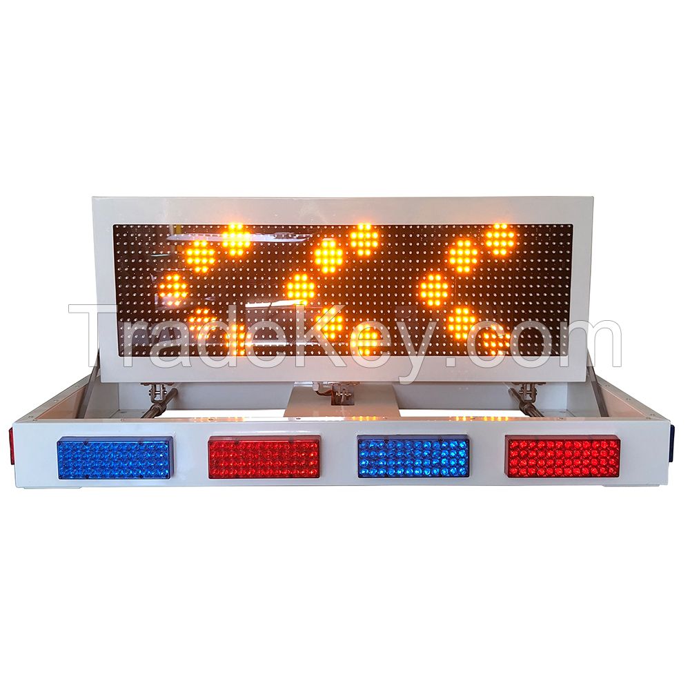 Vehilce mounted traffic led sign