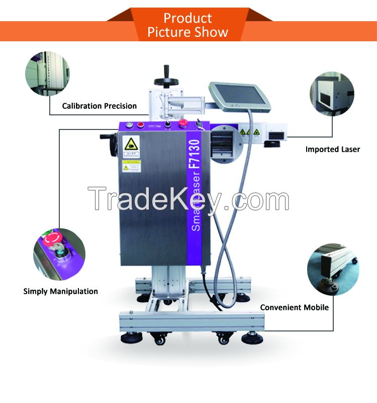 fiber laser marking machine for hard plastic metal glass bottles