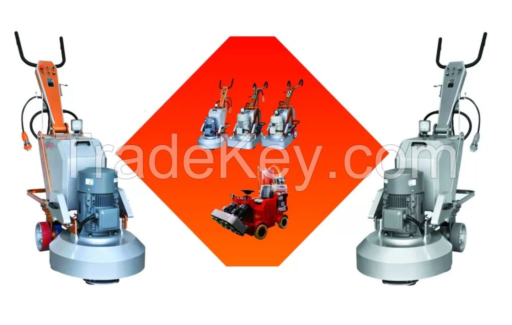 12 Heads Marble Floor Polishing Machine 15KW Terrazzo Grinder With Dust Port MRK-S12-750